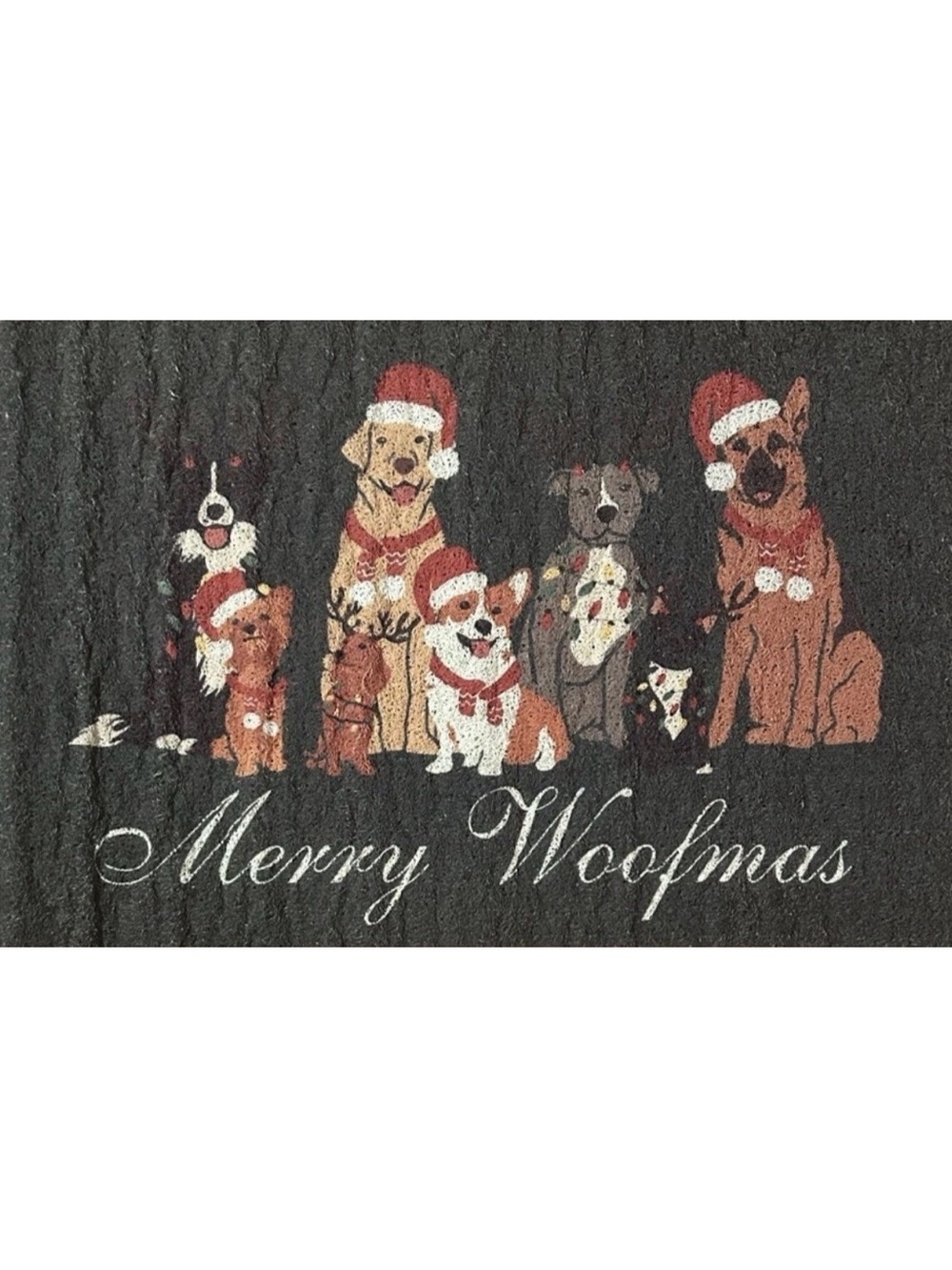 Merry Woofmas Dog Holiday Mat